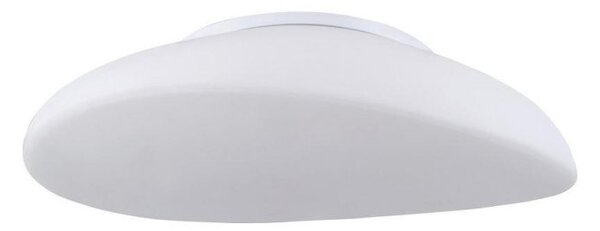 Mantra M4895 Opal 4 Light Flush Ceiling Light In White With Frosted White Shade