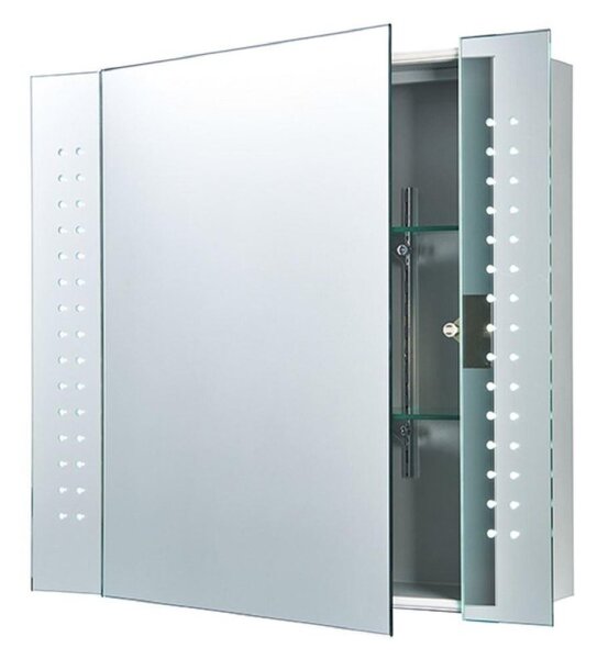Saxby 60894 Ravelo LED Bathroom Cabinet Mirror with Shaver socket and IR switch