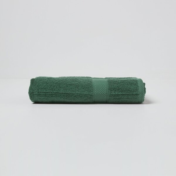 Homescapes Dark Green Bath Towel 100 % Turkish Cotton