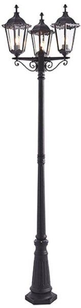 Endon 76552 Burford 3 Light Outdoor Lamp Post In Matt Black