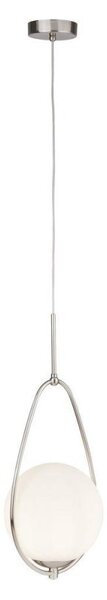 Searchlight 9171-1SS Avalon 1 Light Ceiling Pendant Light In Satin Silver