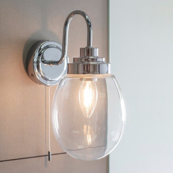 Endon 76304 Hampton 1 Light Bathroom Wall Light In Chrome Plate