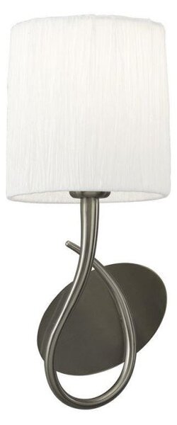 Mantra M3701/S Lua 1 Light Switched Wall Light In Satin Nickel