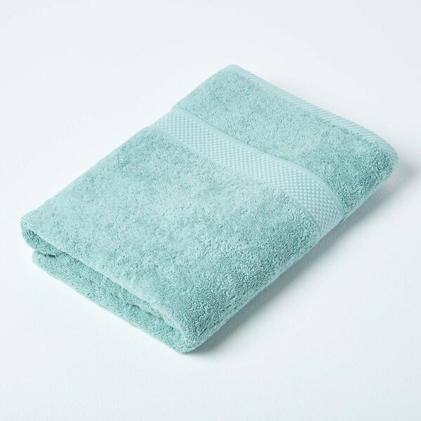 Homescapes Sea Green Bath Towel Set of 4 Turkish Cotton