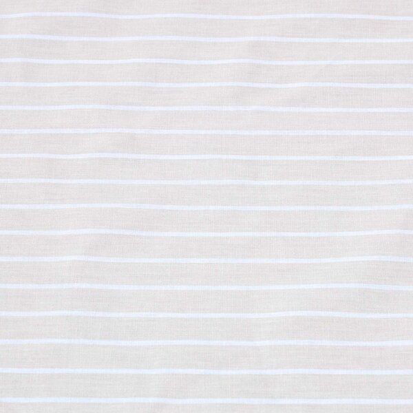 Homescapes Natural Butchers Stripe Cotton Tablecloth, 132 x 280 cm