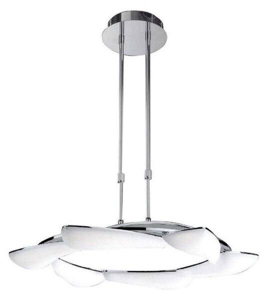 Mantra M3800 Mistral 6 Light LED Pendant Light In Chrome - Dia: 650mm
