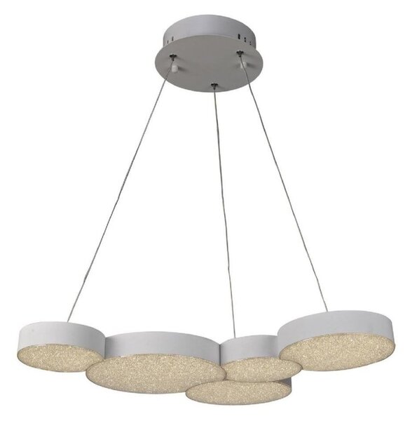 Mantra M5762 Lunas LED Linear Pendant Light In White