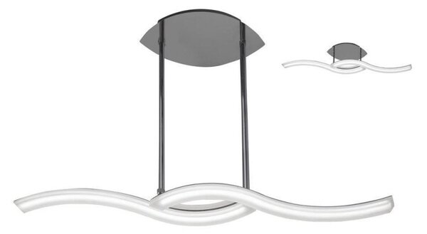 Mantra M3567 On 2 Light LED Telescopic Convertible Ceiling Light In Chrome