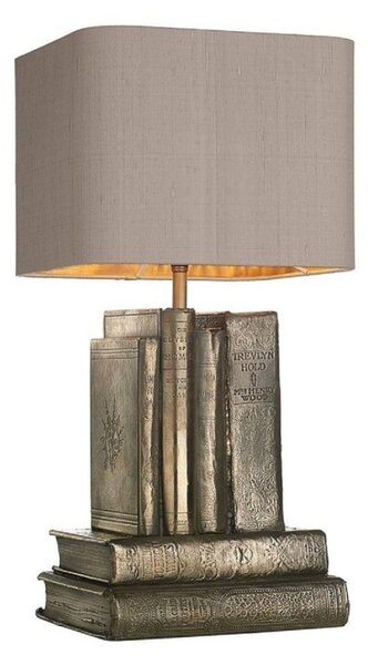 David Hunt Lighting AUT4263+ZUM1072-BZ Author Table Lamp In Bronze With Truffle Shade