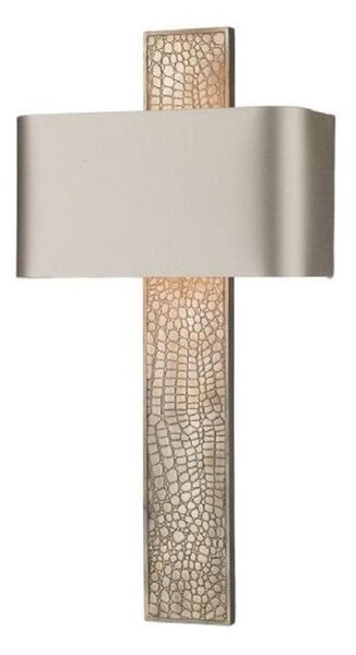 David Hunt Lighting CRO07 Croc 1 Light Wall Light In Bronze With Almond Cream Shade