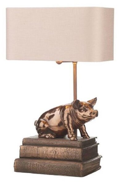 David Hunt Lighting HOR4264+ZOF1109-BZ Horace Table Lamp In Copper With Marshmallow Shade