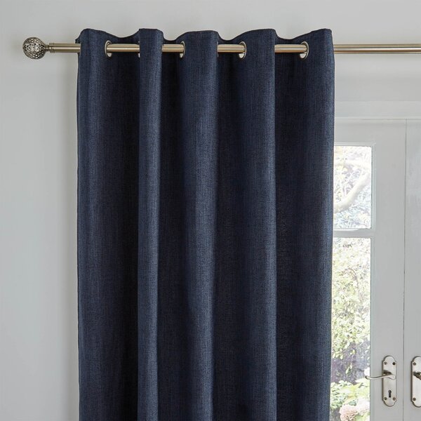 Wynter Thermal Eyelet Curtains Navy