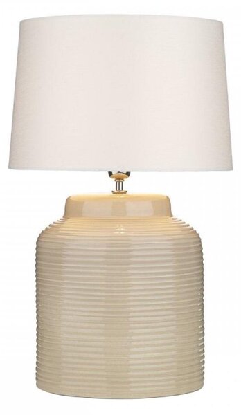 David Hunt Lighting TID4133+TAP4007 Tidal Table Lamp In Taupe With Shade