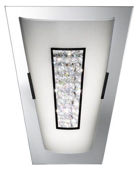 Searchlight 3773-IP Bathroom Wall Light In Chrome, Crystal And Glass
