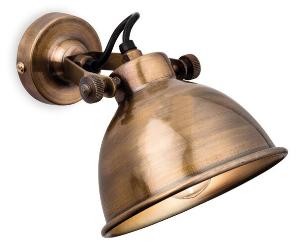 Firstlight 7646AB Mantis 1 Light Wall Light In Antique Brass