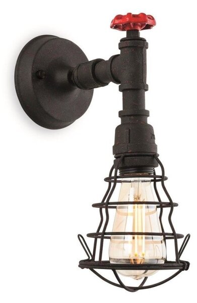 Firstlight 7635RBK Factory 1 Light Wall Light In Rustic Black