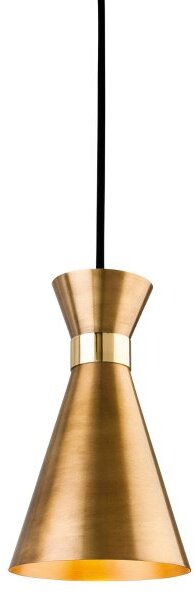 Firstlight 7680AG Ohio 1 Light Ceiling Pendant In Antique Gold With Brass