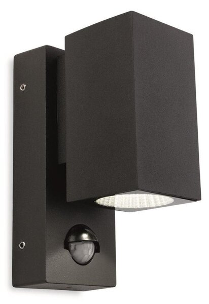 Firstlight 7676GP Dino Outdoor LED Single Wall Light With PIR In Graphite