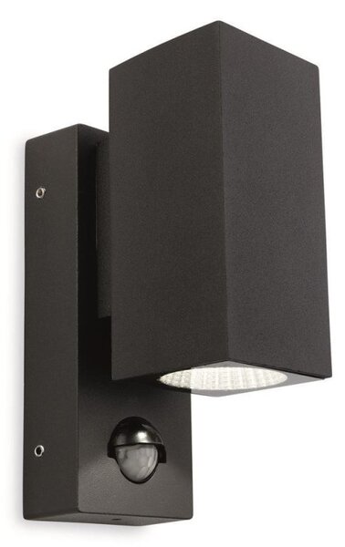 Firstlight 7678GP Dino Outdoor LED 2 Light Wall Light With PIR In Graphite