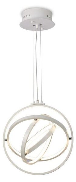 M5742 Orbital Small LED Pendant Light In White - Dia: 400mm