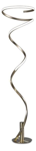 M6101 Helix LED Floor Lamp In Antique Brass
