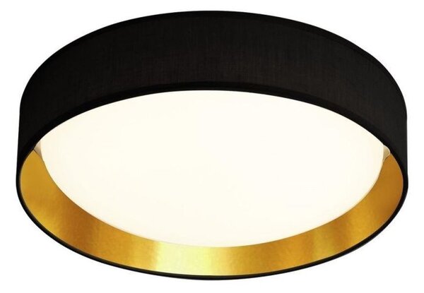 Searchlight 9371-37BGO Gianna Flush Ceiling Light In Black And Gold - Dia: 370mm