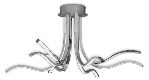 M6105 Corinto LED 8 Light Ceiling Pendant/Semi Flush Light In Silver/Chrome