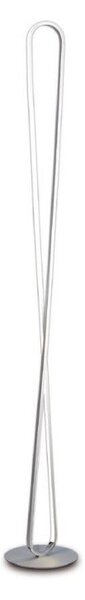 M5987 Bucle LED Floor Light In Silver