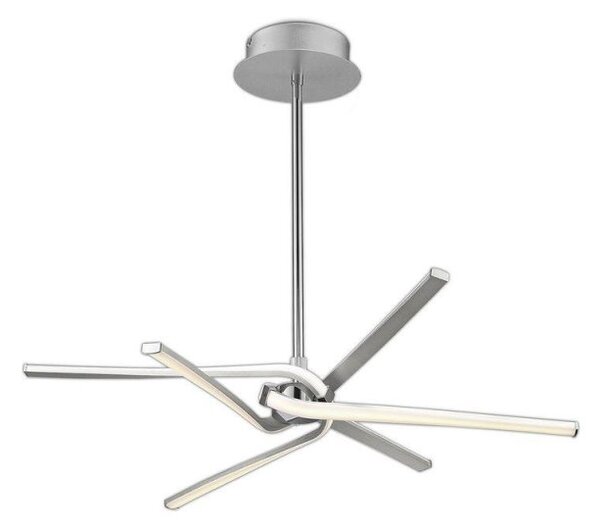 M4991 Knot 3+3 Light LED Telescopic Convertible Ceiling Light In Silver And Chrome