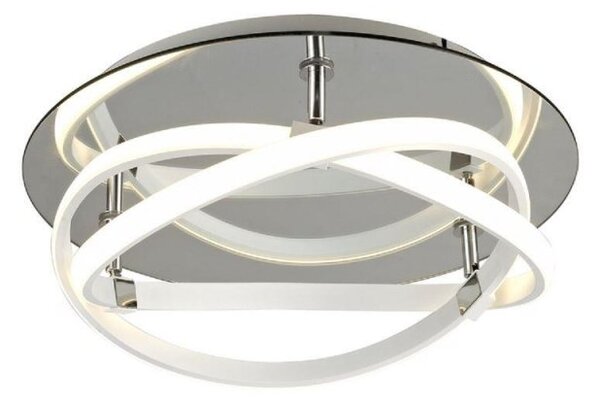 M5992 Infinity LED Flush Ceiling Light In White