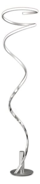 M6100 Helix LED Floor Lamp In Silver/Chrome