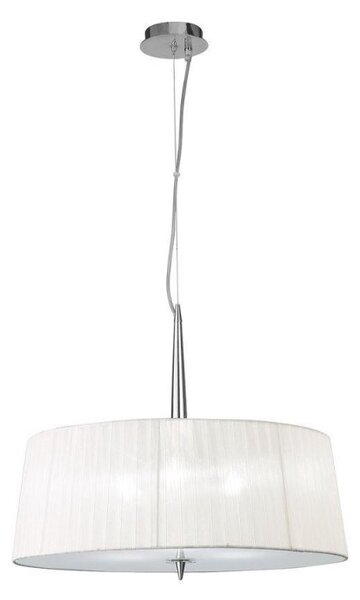 Mantra M4639 Loewe 3 Light Single Ceiling Pendant With Shade In Chrome
