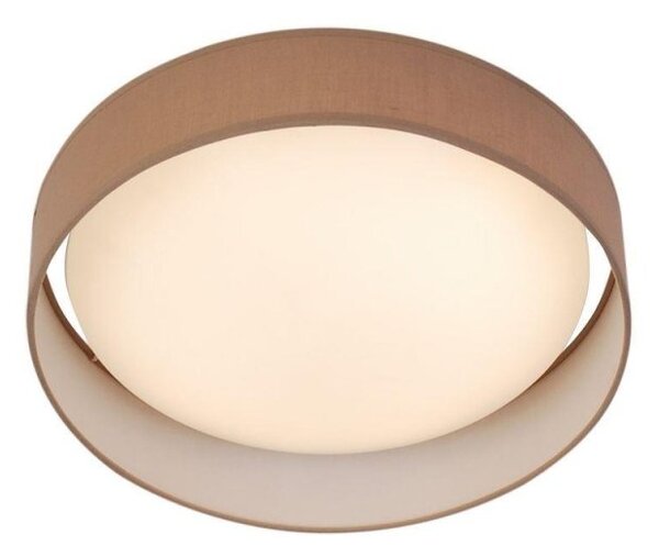Searchlight 9371-50BR Gianna Flush Ceiling Light In Brown - Dia: 500mm