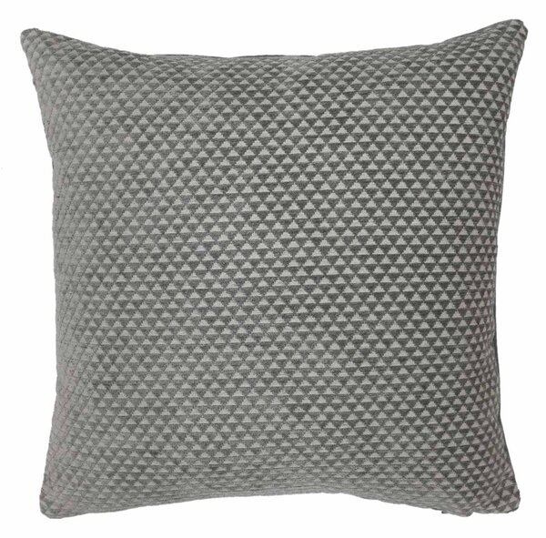 Silver Geometric Cushion Cover