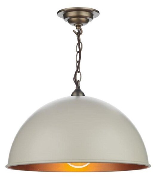 David Hunt Lighting EAL0199 Ealing 1 Light Small Ceiling Pendant In Cream - Dia: 420mm