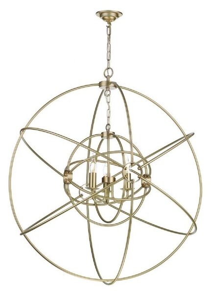 David Hunt Lighting ORB8840 Orb 3 Light Ceiling Pendant In Butter Brass - Dia: 900mm