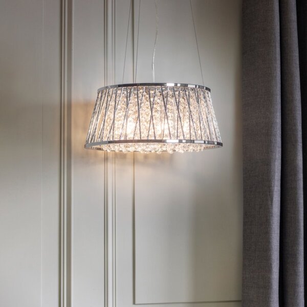 Endon 76694 Sophia 5 Light Ceiling Pendant In Chrome Plate