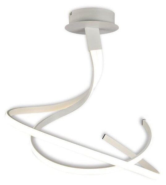 M6001 Nur LED Double Spiral Semi Flush Dimmable Ceiling Light In White
