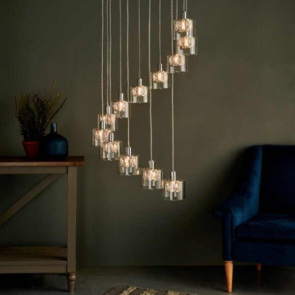 Endon 76518 Verina 12 Light Cluster Ceiling Pendant Light In Chrome Plate
