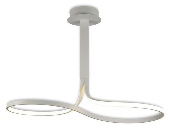 M6003 Nur LED Tall Loop Semi Flush Dimmable Ceiling Light In White