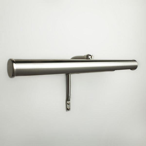 Cambridge Solid Brass Tube Picture Light Brushed Chrome - product_details:35CM