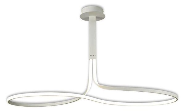 M6006 Nur XL LED Loop Semi Flush Ceiling Light In White