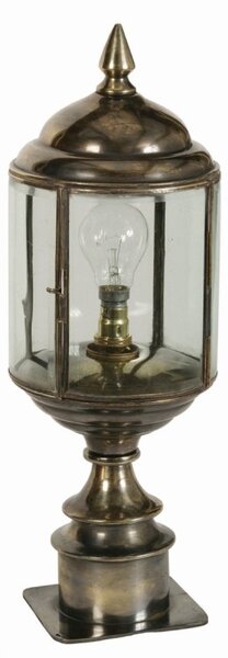 Wentworth 471SP Traditional Solid Brass 1 Light Short Pillar Lamp - product_finish:Antique