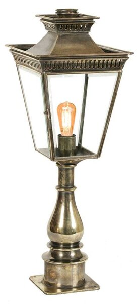 Pagoda 491P Traditional Outdoor Solid Brass Pillar Lantern - product_finish:Polished Brass