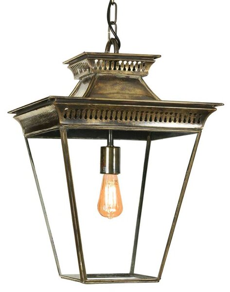 492B Medium Pagoda 1 Light Exterior Hanging Light - product_finish:Light Antique