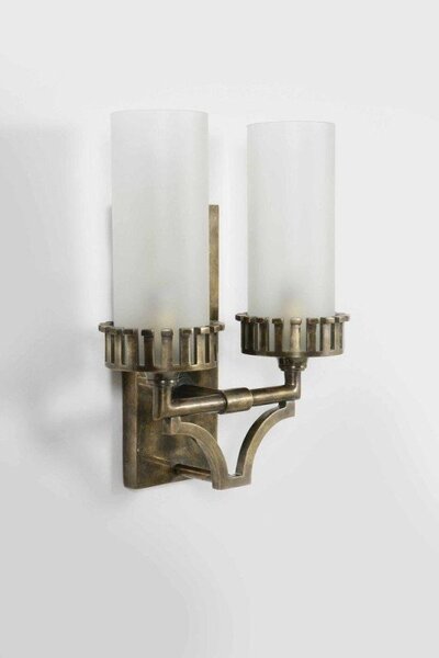 Highlander 840 Traditional Solid Brass 2 Light Wall Light - product_finish:Light Antique
