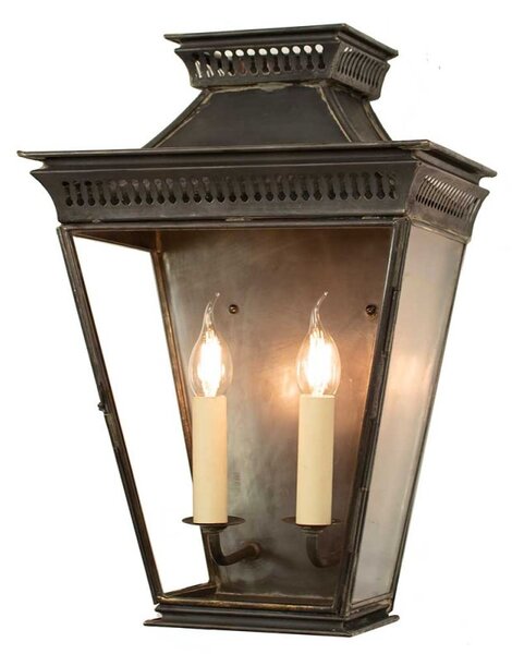 493A Large Pagoda 2 Light Exterior Wall Light - product_finish:Polished Brass