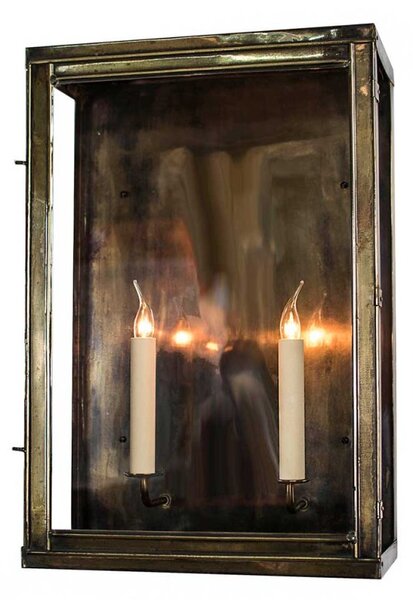475A Large Oxbridge 2 Light Exterior Wall Lantern - product_finish:Antique