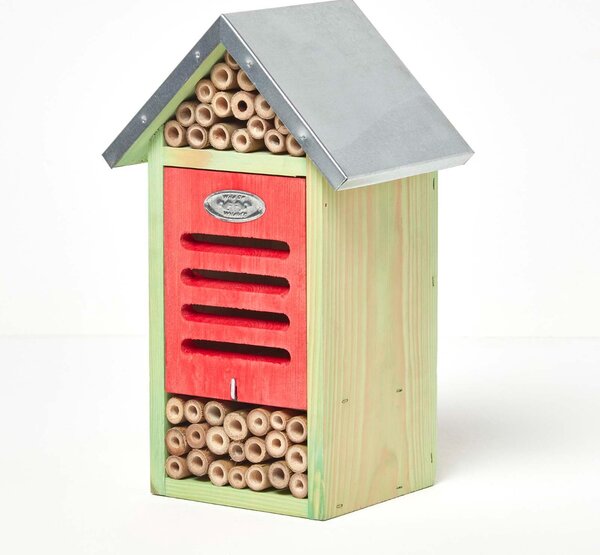 Homescapes Real Wood Bug Hotel Insect House for Gardens