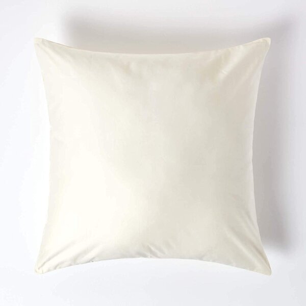 Cream European Egyptian Cotton Pillowcase 1000 TC, 60 x 60 cm